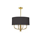 Dainolite Eleanor ELN-224C-AGB-797 4-Lights 240W Black LED Pendant
