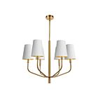 Dainolite Eleanor ELN-286C-AGB-692 6-Lights 360W White Gold LED Pendant
