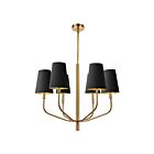 Dainolite Eleanor ELN-286C-AGB-698 6-Lights 360W Black LED Pendant