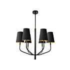 Dainolite Eleanor ELN-286C-MB-698 6-Lights 360W Black LED Pendant