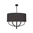 Dainolite Eleanor ELN-306C-MB-797 1-Light 360W Black LED Pendant