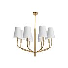 Dainolite Eleanor ELN-368C-AGB-790 8-Lights 480W White LED Pendant
