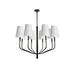 Dainolite Eleanor ELN-368C-MB-790 8-Lights 480W White LED Pendant