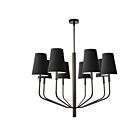 Dainolite Eleanor ELN-368C-MB-797 8-Lights 480W Black LED Pendant