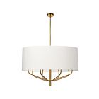 Dainolite Eleanor ELN-388C-AGB-790 8 Lights White 480W Incandescent 1-tier Chandelier