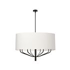 Dainolite Eleanor ELN-388C-MB-790 8 Lights White 480W Incandescent 1-tier Chandelier
