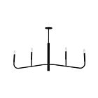Dainolite ELN-484HC-MB Eleanor 4 Lights 240W Matte Black LED Chandelier
