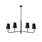 Dainolite ELN-534HC-MB-698 Eleanor 4 Lights 240W Matte Black LED Chandelier