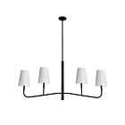 Dainolite Eleanor ELN-534HC-MB-790 4-Lights 240W Black 1-Tier Chandelier