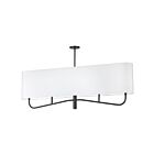 Dainolite Eleanor ELN-544HC-MB-790 4-Lights 240W Black 1-Tier Chandelier