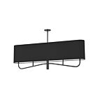 Dainolite Eleanor ELN-544HC-MB-797 4-Lights 240W Black 1-Tier Chandelier