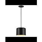 Dainolite Emilia EMI-81P-MB 1-Light Matte Black 60W Incandescent Pendant