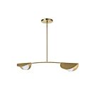 Dainolite Emma EMM-342HP-AGB 2-Lights 50W Aged Brass Pendant