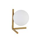 Dainolite FOL-101T-AGB Folgar 1-Light 60W Aged Brass LED Table Lamp 