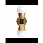Dainolite Fortuna FOR-72W-AGB-MB Aged Brass 2-Lights 120W Incandescent Wall Sconce
