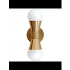 Dainolite Fortuna FOR-72W-AGB Aged Brass 2-Lights 120W Incandescent Wall Sconce