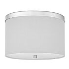 Dainolite FRD-122FH-PC-WH Frederica 2-Lights 120W White LED Flush Mount