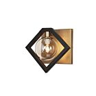 Dainolite GLA-91W-MB-VB Glasglow 1-light 25w Matte Black/Vintage Bronze LED Wall Sconce