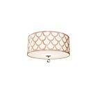Dainolite HAN-184FH-PC-WG Hannah 4-lights 240w Winter Gold LED Flush Mount