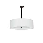 Dainolite Helena HEL-304P-MB-WH 4-Lights 240W Matte Black LED Pendant