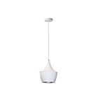 Dainolite HKI-91P-WH Helsinki 1-light 60w Matte White LED Cord Pendant
