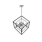 Dainolite KAP-196P-PC-MB Kappa 6-lights 360w Polished Chrome LED Rod Pendant