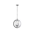 Dainolite KAR-143C-PC Karland 3-lights 180w Polished Chrome LED Chain Chandelier