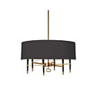 Dainolite LAN-246C-VB-BK Langford 6-lights 360w Vintage Bronze Incandescent Chandelier