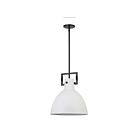 Dainolite LBY-141P-MW-MB Liberty 1-Light 100W Matte White Pendant
