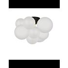 Dainolite Miles MLS-143FH-MB-FR Opal White 3-Lights 120W LED Flush Mount
