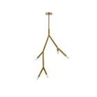 Dainolite Morgan MOR-125P-AGB 5-Lights 300W Aged Brass LED Pendant