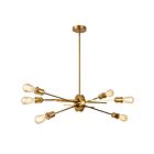 Dainolite Nebraska NEB-326HP-AGB 6-Lights 360W Aged Brass LED Pendant