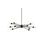 Dainolite NEB-3910HP-ES Nebraska 10-lights 600w Espresso LED Horizontal Pendant