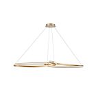 Dainolite NOL-6066LEDHP-AGB Nola 1-Light 76W Aged Brass Pendant