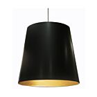 Dainolite OD-XL-698 Oversized Drum 1-light 150w Black LED X-large Oversized Drum Pendant