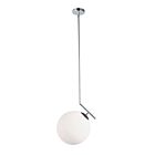 Dainolite ORN-141P-PC-WH Orion 1-light 60w Clear Incandescent Pendant