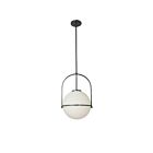 Dainolite Paola PAO-121P-MB 1 Light Matte Black 60W Incandescent Pendant