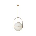 Dainolite Paola PAO-161P-AGB 1 Light Aged Brass 60W Incandescent Pendant