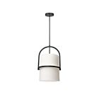 Dainolite Paddington PDT-121P-MB-WH 1 Light White 100W Incandescent Pendant