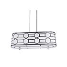 Dainolite PEM-344HP-PC-SV Pembroke 4-lights 240w Silver LED Horizontal Pendant