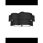 Dainolite Phlox PLX-203FH-MB-BK Black 3-Lights 18W Incandescent Flush Mount
