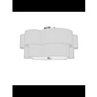 Dainolite Phlox PLX-203FH-PC-WH White 3-Lights 18W Incandescent Flush Mount
