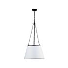 Dainolite Plymouth PLY-181P-MB-WH 1-Light 100W White LED Pendant