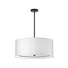 Dainolite Porscha POR-304P-MB-WH 4 Lights White 400W Incandescent Pendant