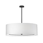 Dainolite Porscha POR-406P-MB-WH 6 Lights White 600W Incandescent Pendant