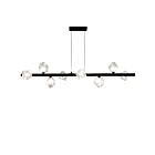 Dainolite PRN-548HP-MB Pearlene 12 Lights 200W Matte Black LED Chandelier