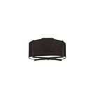 Dainolite Preston PST-153SF-MB-BK 3 Lights Black 180W Incandescent Semi-Flush Mount