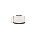 Dainolite Preston PST-153SF-MB-WH 3 Lights White 180W Incandescent Semi-Flush Mount