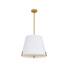 Dainolite Preston PST-184P-AGB-WH 4-lights 240W White LED Pendant