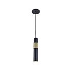 Dainolite Passwell PSW-121P-MB-AGB 1-Light 50W Matte Black LED Pendant